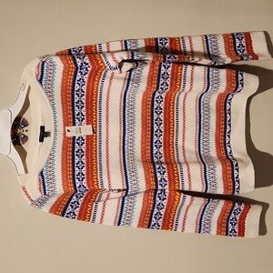 ❤️ NWT! TALBOTS FAIR ISLE PULLOVER LAMBSWOOL BLEND SWEATER, SP (SMALL PETITE)
